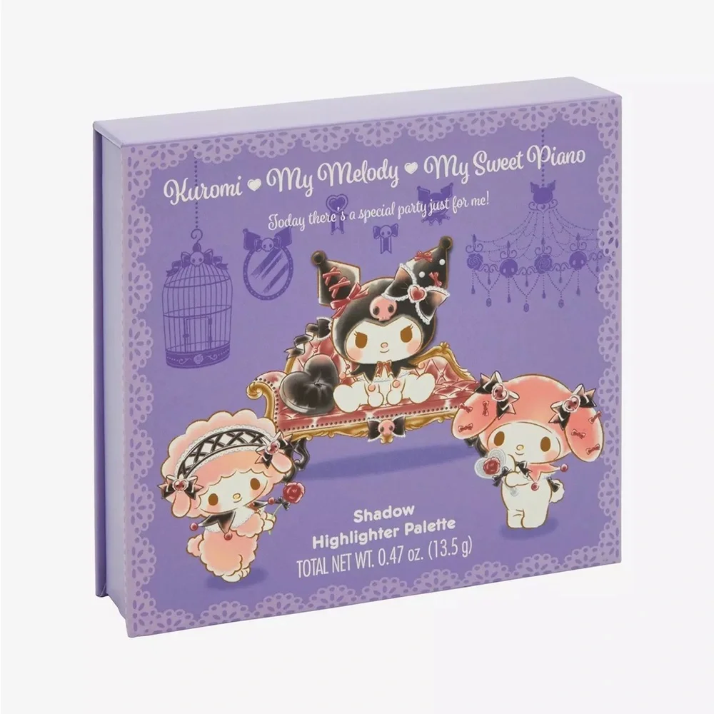 My‎ Melody & Kuromi Cute Party Eyeshadow & Highlighter Palette Hot Topic Sanrio